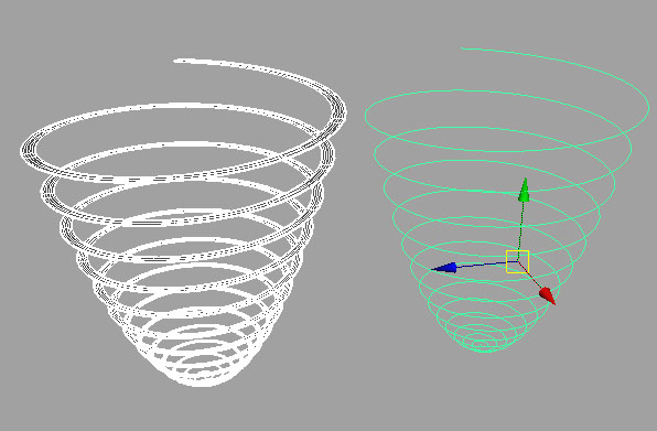 Maya教程-另螺旋線(xiàn)的方法~